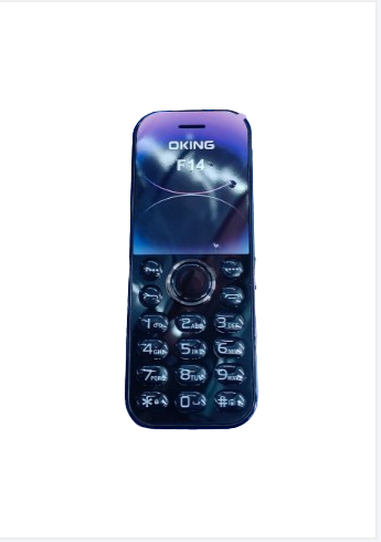OKING F14 FEATURE PHONE FM RADIO, DUAL SPOTLIGHT TORCH, DUAL SIM CARD, SLIM KABAMBE/MULIKA MWIZI MOBILE PHONE