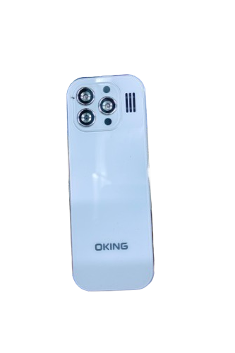 OKING F14 FEATURE PHONE FM RADIO, DUAL SPOTLIGHT TORCH, DUAL SIM CARD, SLIM KABAMBE/MULIKA MWIZI MOBILE PHONE