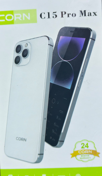CORN C15 PRO MAX BUTTON FULL SMART PHONE KABAMBE TOUCH BIG BATTERY 2500MAH CAMERA 0.3MP SCREEN DISPLAY 2.8'' 64MB RAM+64MB ROM TYPE C CHARGER SCREEN TOUCH KABAMBE/MULIKA MWIZI/FEATURE PHONE
