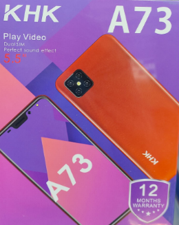 HKH A73 SMART PHONE SCREEN 5.5 INCHES,DUAL SIM,ROM 16GB+RAM2GB, BATTERY CAPACITY 3000MAH, CAMERA 8MP FRONT+13MP REAR CHEAP SMART PHONE 12 MONTHS WARRANTY
