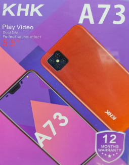 HKH A73 SMART PHONE SCREEN 5.5 INCHES,DUAL SIM,ROM 16GB+RAM2GB, BATTERY CAPACITY 3000MAH, CAMERA 8MP FRONT+13MP REAR CHEAP SMART PHONE 12 MONTHS WARRANTY