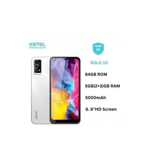 [NEW ARRIVAL] KGTEL SOLO 10 64GB ROM 5GB(2+3)GB RAM BATTERY CAPACITY 5000MAH DUAL SIM 13MP+8MP CAMERA 6.6" SCREEN DISPLAY FINGERPRINT SMART PHONES WITH 1 YEAR WARRANTY CHEAP/AFFORDABLE MOBILE PHONE