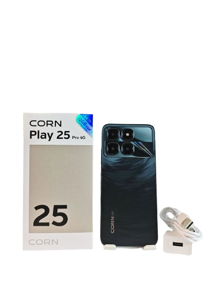 NEW ARRIVAL CORN PLAY 25 PRO 4G 6.6" STORAGE ROM 64GB RAM 12GB STRONG BATTERY 5000 MAH DOUBLE SIM CARD SMART PHONE ON OFFER FINGERPRINT FACE UNLOCK,8MP SEILFE 13MP TYPE-C 2 YEARS WARRANTY CHEAP PHONE