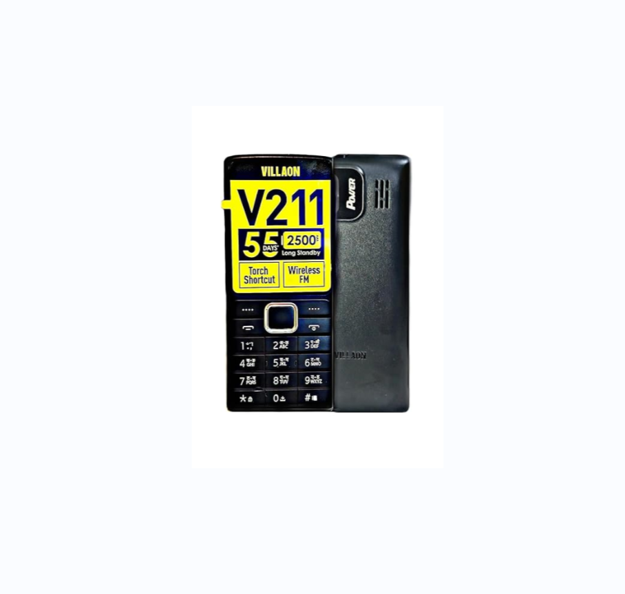 (ON OFFER) VILLAON V211 DUAL SIM LONG STANDBY BATTERY 2500MAH REAR CAMERA BRIGHT TOUCH KABAMBE KATULULU MULIKA MWIZI FEATURED PHONE.