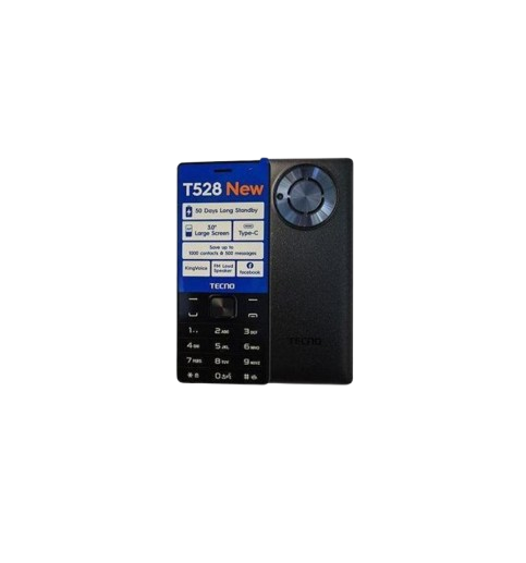 TECNO T528 NEW SCREEN 3.0” STORAGE 16MB ROM+8MB RAM, FM RADIO,DUAL SIM,KING VOICE 2500MAH BATTERY CAPACITY,TYPE C CHARGER,CAMERA,NEW ARRIVAL KABAMBE/KATULULU/MULIKA MWIZI BUTTON PHONE 2 YEARS WARRANTY