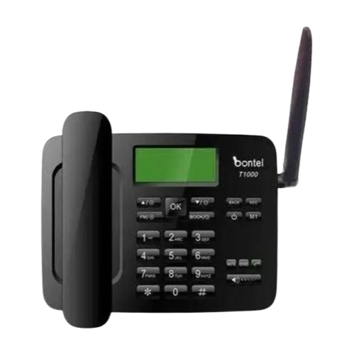 BONTEL T1000 WIRELESS LANDLINE DESKTOP PHONE BIG BATTERY 3000MAH DUAL SIM WITH SMS FM RADIO SPOTLIGHT TORCH VOICE DATA POWERFULL SPEAKER TABLE/HOME PHONE KABAMBE/MULIKA MWIZI/FEATURED PHONE