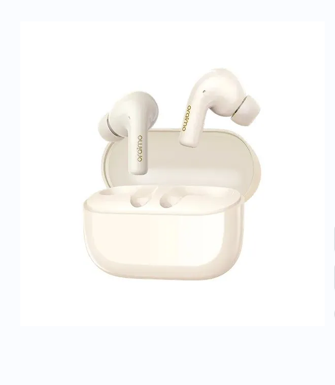 ORIGINAL ORAIMO AIR PODS FREEPODS SPACEBUDS Z OTW-625 50 HOUR LONG PLAYTIME HALF-IN-EAR ACTIVE NOISE CANCELLATION DUAL DEVICE CONNECTIVITY 1 YEAR WARRANTY TYPE-C CHARGER HAVY BASS EARBUDS