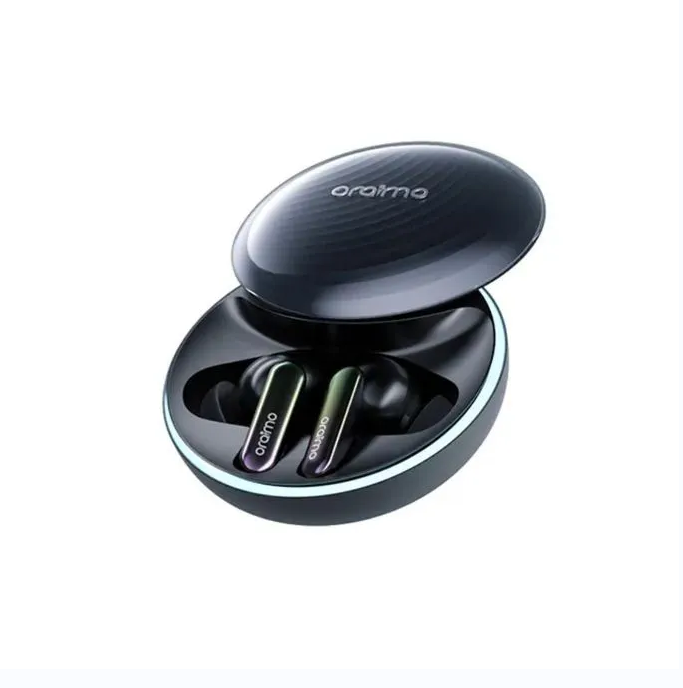 ORIGINAL ORAIMO AIR PODS FREEPODS SPACEBUDS OTW-630  LONG PLAYTIME HALF-IN-EAR HYBRID NOISE CANCELLATION DUAL DEVICE CONNECTIVITY 1 YEAR WARRANTY TYPE-C CHARGER HAVY BASS WIRELESS EARBUDS