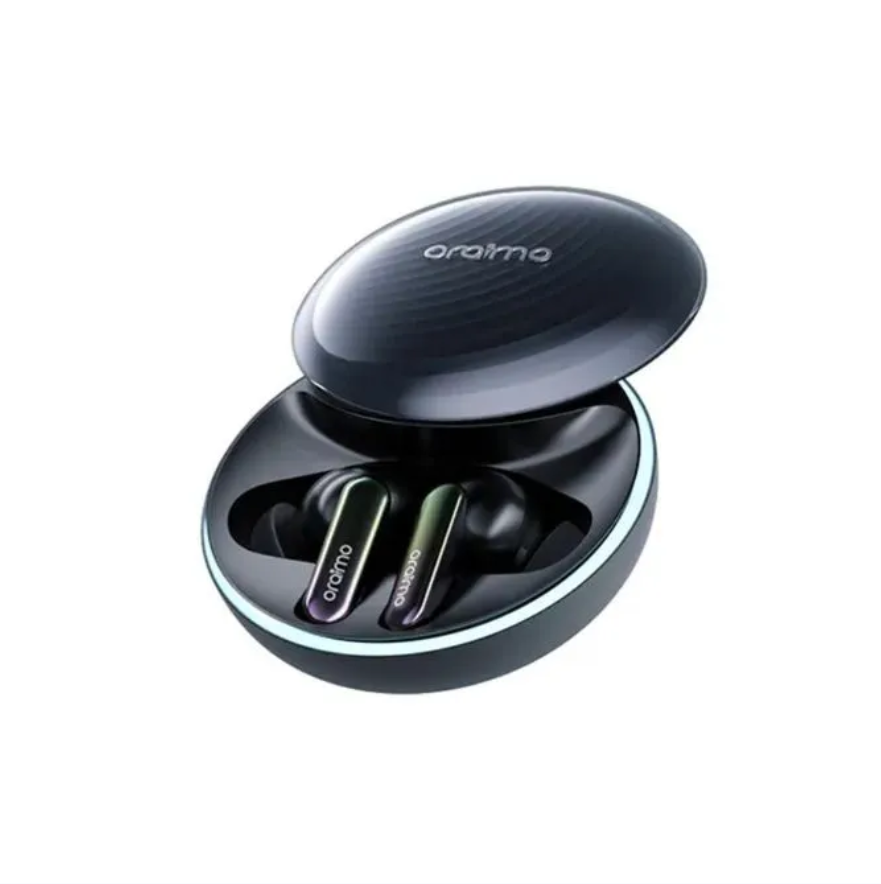 ORIGINAL ORAIMO AIR PODS FREEPODS SPACEBUDS OTW-630  LONG PLAYTIME HALF-IN-EAR HYBRID NOISE CANCELLATION DUAL DEVICE CONNECTIVITY 1 YEAR WARRANTY TYPE-C CHARGER HAVY BASS WIRELESS EARBUDS
