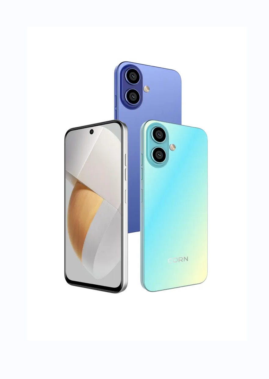 CORN C17 MAX STORAGE 64GB ROM+5GB RAM(2+3 EXTENDED) CAMERA BACK 13MP+FRONT 8MP SCREEN 6.67’’ BATTERY 5000MAH 10W FAST CHARGER TYPE C 3G NETWORK DUAL SPEAKER  SIDE FINGERPRINT SMART PHONE WITH WARRANTY