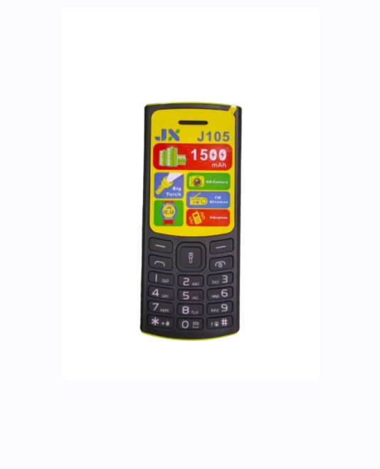 JX J105 NEW ARRIVAL CHEAP KABAMBE/MULIKA MWIZI/KATULULU/FEATURE MOBILE PHONE WITH BIG TORCH,WIRELESS FM, BATTERY 1500 MAH, CAMERA ONE YEAR WARRANTY.