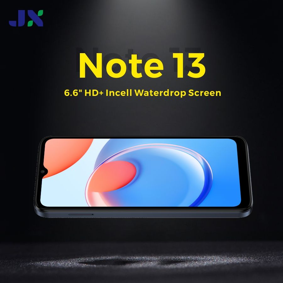 JX NOTE 13 SMART PHONE 64GB ROM+4GB RAM BATTERY 5000MAH BIG BATTERY CAMERA FRONT 5MP+REAR 8MP SCREEN 6.6’’ ANDROID 13 FACE UNLOCK CHEAP SMART PHONE ON OFFER