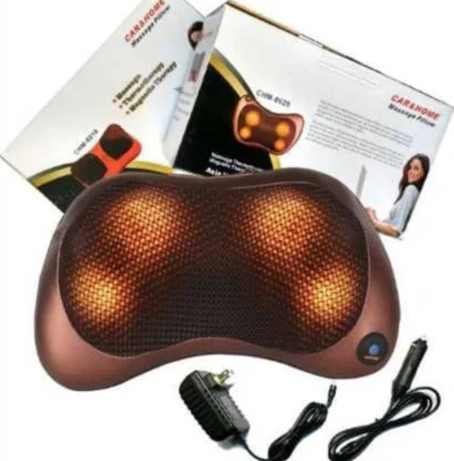 SEAT MASSAGER PILLOW MASSAGER BACK MASSAGER RELAX NECK SHOULDER PAIN BACK HOME/CAR ELECTRIC BODY MASSAGER