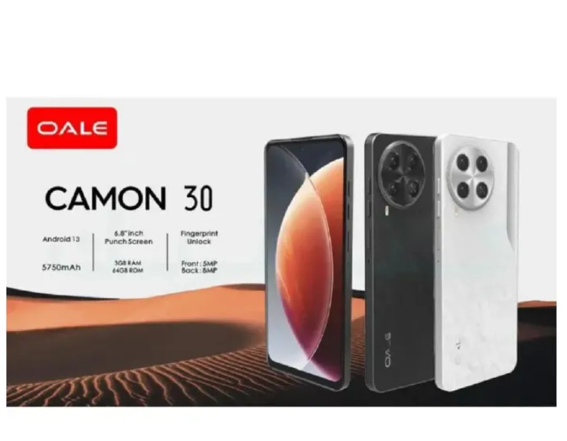 NEW ARRIVAL OALE CAMON 30 64GB ROM+3GB RAM SCREEN 6.8" 8MP+5MP CAMERA 5750 MAH BATTERY 10W CHARGE IP54 DUST AND WATER RESISTANT FINGERPRINT UNLOCK MTK HELIO G81 ANDROID 13 CHEAP SMARTPHONES