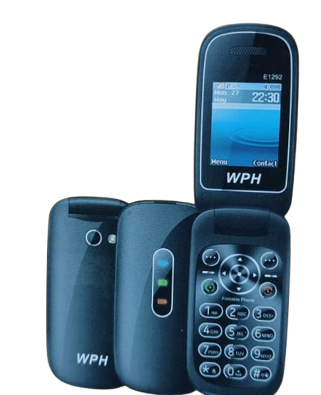 NEW ARRIVAL WPH E1292 FLIP PHONE SCREEN 1DISPLAY 1.77’’ CAMERA DUAL SIM CARD MP3/MP4 RADIO FM WIRELESS FAST CHARGER TYPE TYPE-C BATTERY 1150MAH BRIGHT TORCH KABAMBE/MULIKA MWIZI/BUTTON PHONES ON OFFER