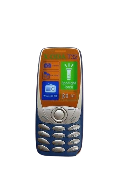 X.ODA T32 NEW FEATURE PHONE WITH DUAL SIM CARD REAR CAMERA, WIRELESS FM, BATTERY 800MAH, 1.77" SCREEN, AFFORDABLE/CHEAP KABAMBE/KATULULU/MULIKA MWIZI/BATTON PHONE