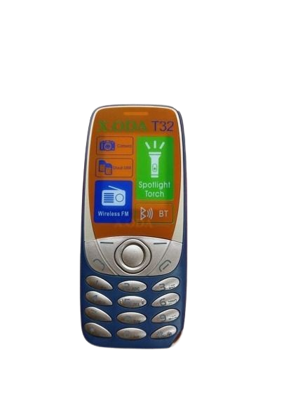 X.ODA T32 NEW FEATURE PHONE WITH DUAL SIM CARD REAR CAMERA, WIRELESS FM, BATTERY 800MAH, 1.77" SCREEN, AFFORDABLE/CHEAP KABAMBE/KATULULU/MULIKA MWIZI/BATTON PHONE