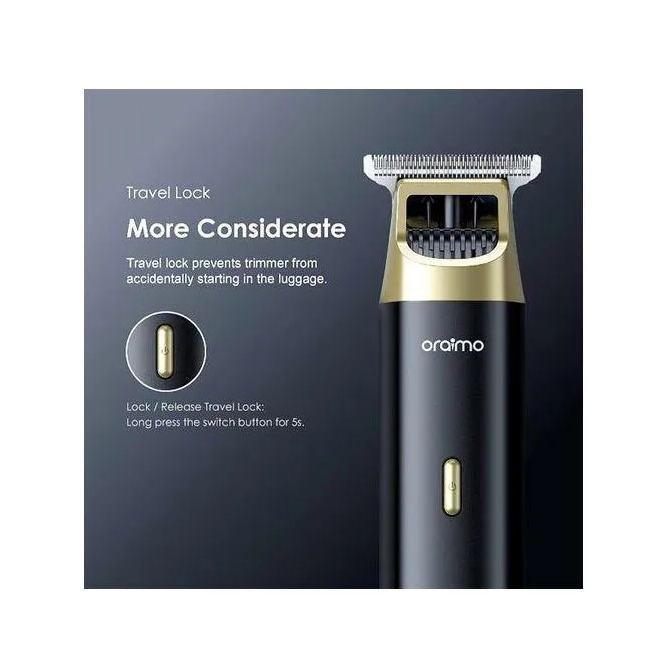 ORAIMO OPC-TR12 SMART HAIR TRIMMER 2 -HIGH-PERFORMANCE MOTOR LONG-LASTING BATTERY ADJUSTABLE SPEED MULTI-FUNCTIONAL USAGE TRAVEL LOCK DURABLE BLADES CLIPPERS/SHAVERS ORAIMO KINYOZI SHAVING MACHINE
