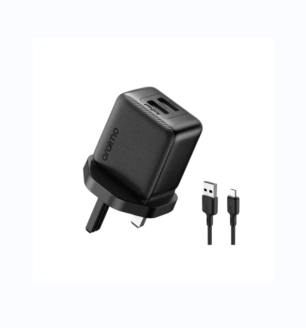 ORIGINAL ORAIMO TYPE C FAST CHARGER OCW-1121U+C53 POWERCUBE 12 SLEEK DUAL-USB 12W WALL CHARGER COMPACT SIZE SWEAT & FINGERPRINT RESISTANCE