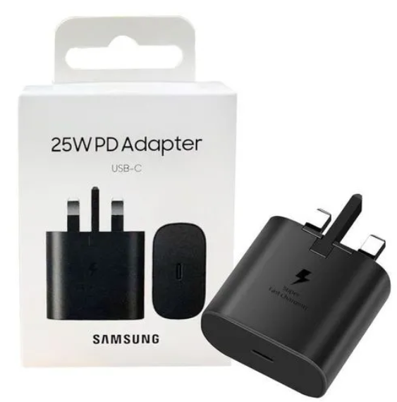 ORIGINAL SAMSUNG 25W USB TYPE-C TO C SUPER PD FAST CHARGING ADAPTER 25 WATTS CHARGER