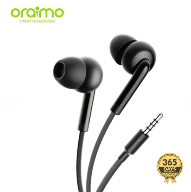ORAIMO SUPERIOR DEEP BASS CONCH 2 NEO OEP-320S 3.5MM IN-EAR EARPHONE FREQUENCY HAS COMFORTABLE EAR TIPS STYLISH DESIGN AND IMPROVED DURABILITY ONE BUTTON REMOTE CONTROL ORIGINAL ORAIMO EARPHONE