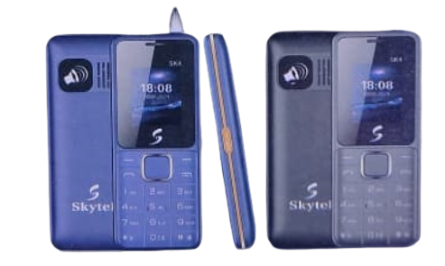 SKYTEL SK4 DUAL SIM CARD BATTERY CAPACITY 1150MAH SCREEN 1.77’’ VIBRATION FM WIRELESS TORCH LIGHT MP3/MP4 FAST CHARGER TYPE-C WARRANTY 1 YEAR KABAMBE KATULULU MULIKA MWIZI FEATURE PHONE BUTTON PHONE