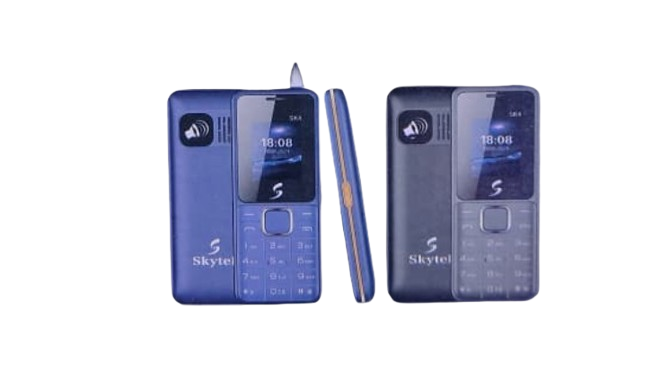 SKYTEL SK4 DUAL SIM CARD BATTERY CAPACITY 1150MAH SCREEN 1.77’’ VIBRATION FM WIRELESS TORCH LIGHT MP3/MP4 FAST CHARGER TYPE-C WARRANTY 1 YEAR KABAMBE KATULULU MULIKA MWIZI FEATURE PHONE BUTTON PHONE