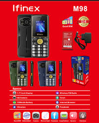 [NEW ARRIVAL] IFINEX M98 SCREEN 1.77’’ HD CAMERA WIRELESS FM TORCH BIG BATTERY 3300MAH FOUR SIM CARD SLOT KABAMBE MULIKA MWIZI BUTTON PHONE ON OFFER