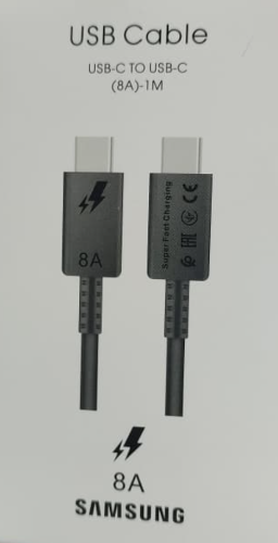 SAMSUNG CHARGING CABLE TYPE C TO C 1M FAST CHARGING CABLE C2C 8A SAMSUNG CABLE