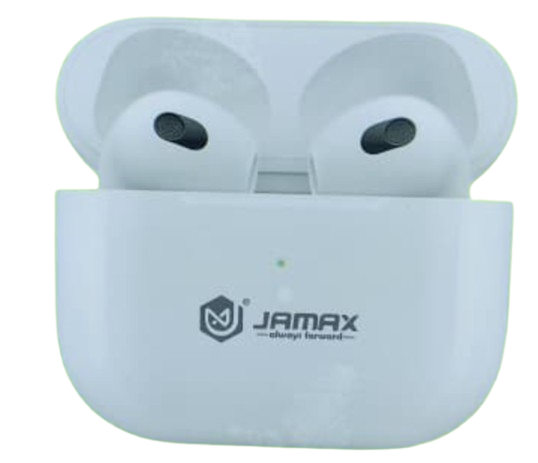 JAMAX MAX AIR 4 AIRPODS TWS WIRELESS EARBUDS BLUETOOTH CLEAR SOUND FREE PODS JAMAX EARBUDS
