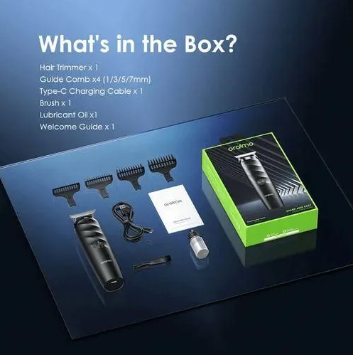ORAIMO SMART TRIMMER HOME OTR-210 SHARP STAINELSS STEEL BLADES ORAIMO SHAVER/KINYOZI FAST CHARGER