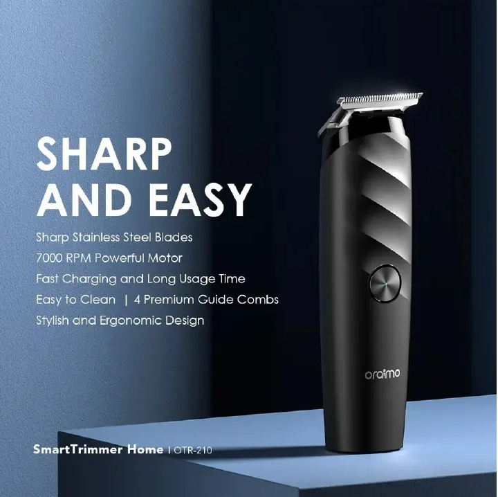 ORAIMO SMART TRIMMER HOME OTR-210 SHARP STAINELSS STEEL BLADES ORAIMO SHAVER/KINYOZI FAST CHARGER