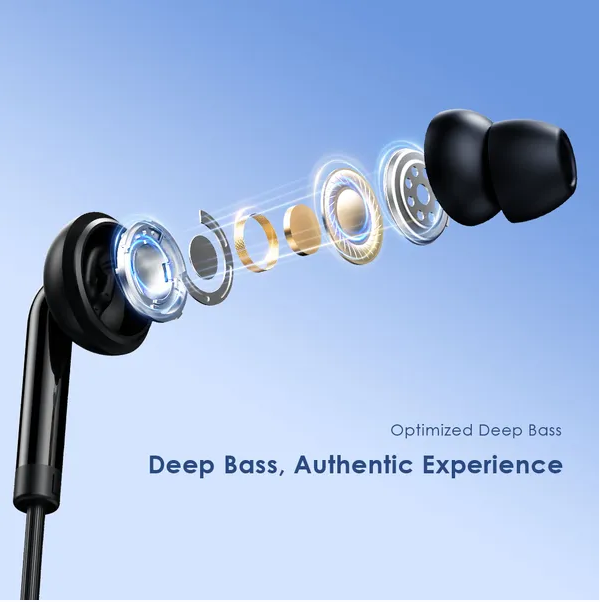 ORIGINAL ORAIMO EARPHONES CONCH 2C OEP-320C CLEAR IN CALLS COMFORTABLE EARTIPS THICKENED CABLE DIGITAL TYPE-C PLUG 1.2M CABLE LENGTH IN-EAR EARPHONE ONLY FOR DEVICES WITH TYPE-C PORT