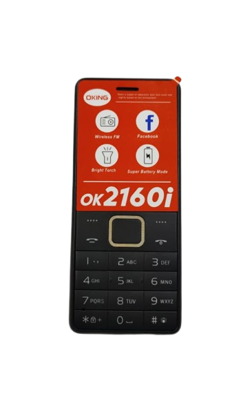 [NEW ARRIVAL] OKING OK2160i SCREEN 1.77’’ DUAL SIM CARD REAR CAMERA TORCH WIRELESS FM RADIO KABAMBE KATULULU MULIKA MWIZI FEATURE PHONE BUTTON MOBILE PHONE ON OFFER 2 YEARS WARRANTY