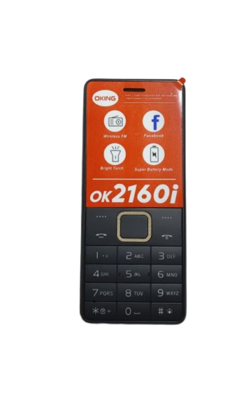 [NEW ARRIVAL] OKING OK2160i SCREEN 1.77’’ DUAL SIM CARD REAR CAMERA TORCH WIRELESS FM RADIO KABAMBE KATULULU MULIKA MWIZI FEATURE PHONE BUTTON MOBILE PHONE ON OFFER 2 YEARS WARRANTY