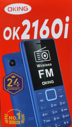 [NEW ARRIVAL] OKING OK2160i SCREEN 1.77’’ DUAL SIM CARD REAR CAMERA TORCH WIRELESS FM RADIO KABAMBE KATULULU MULIKA MWIZI FEATURE PHONE BUTTON MOBILE PHONE ON OFFER 2 YEARS WARRANTY