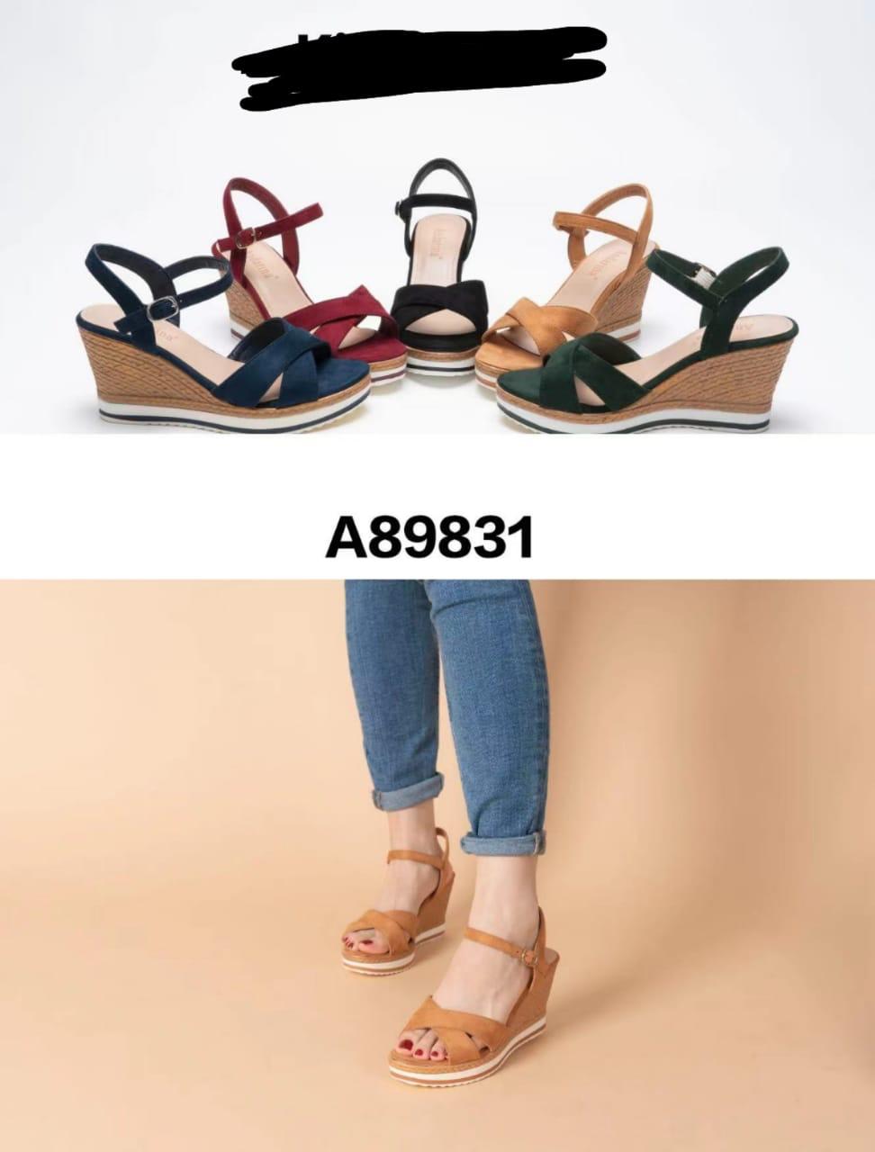 High Quality vintage Strapped open Wedge Heels classic women heels