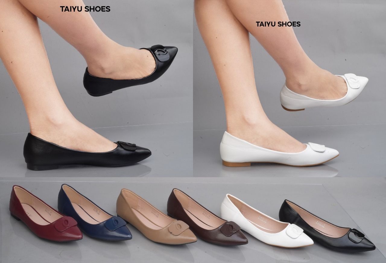 TAIYU OFFICIAL ⚡️🔥 leather ladies flat Heels  high quality 💯Women Shoes women shoes🔥💥
