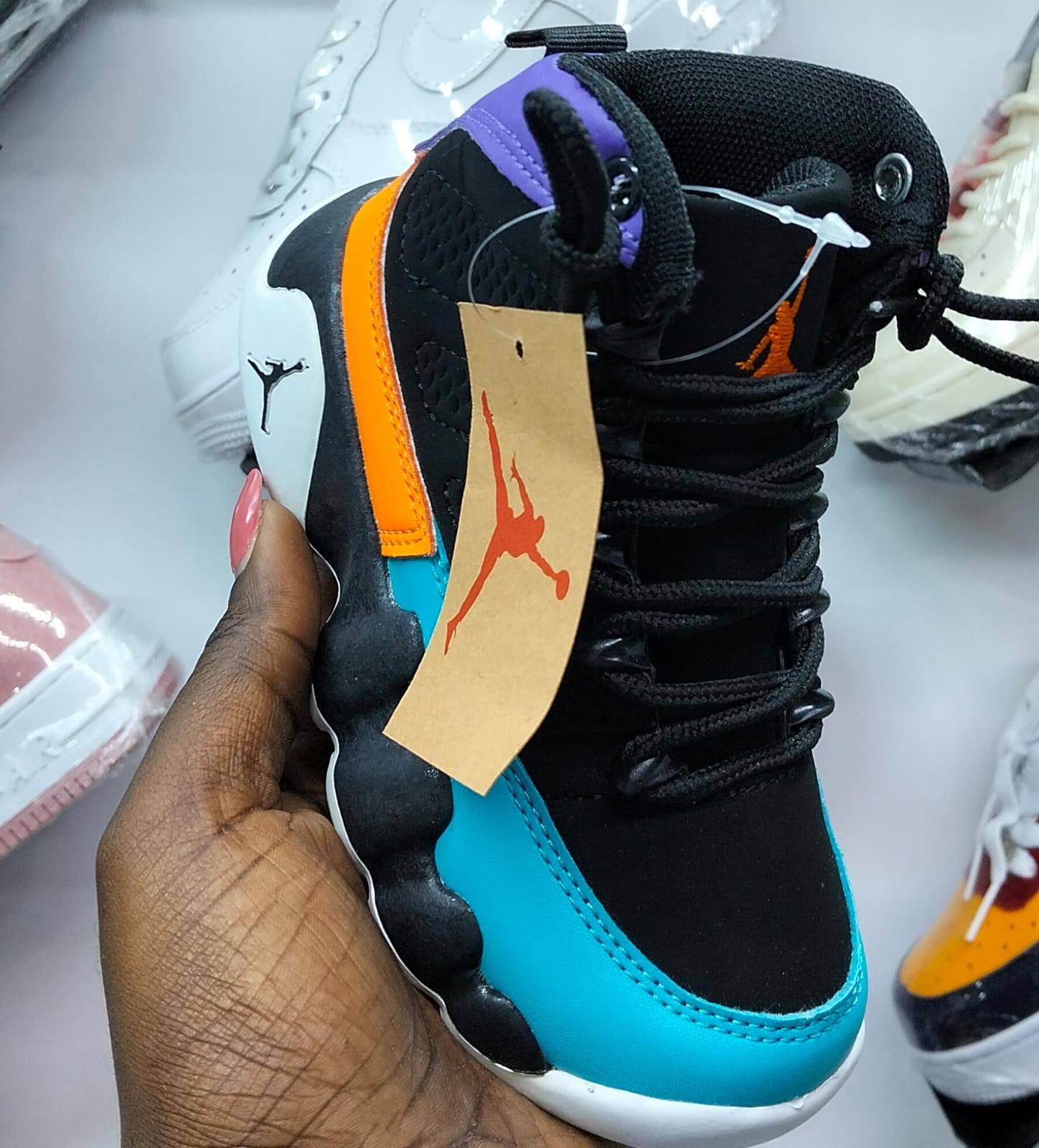 Kids J9 fashion unisex quality breathable Jordan 9 sneakers