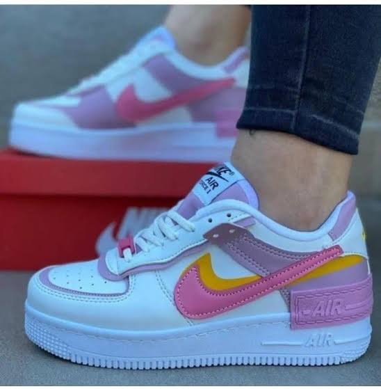ORIGINAL CLASSIC Airforce 1 GIRLS HIGH CUT quality Air force 1 poisonous ladies shoes ⚡ High quality unisex sneakers⚡ 🔥❤️‍🔥 very cute looking 🥰unisex Airforce 1 shadow women/men original sneakers⚡✨