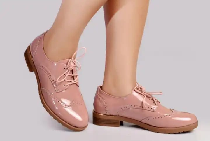 BROGUES,WEDGE⚡Original high quality official ladies ,women flat shoes all sizes❤‍🔥ladies boyfriend classic block heel raced women flat shoes women all seasons brogues❤‍🔥very cute daily official shoe