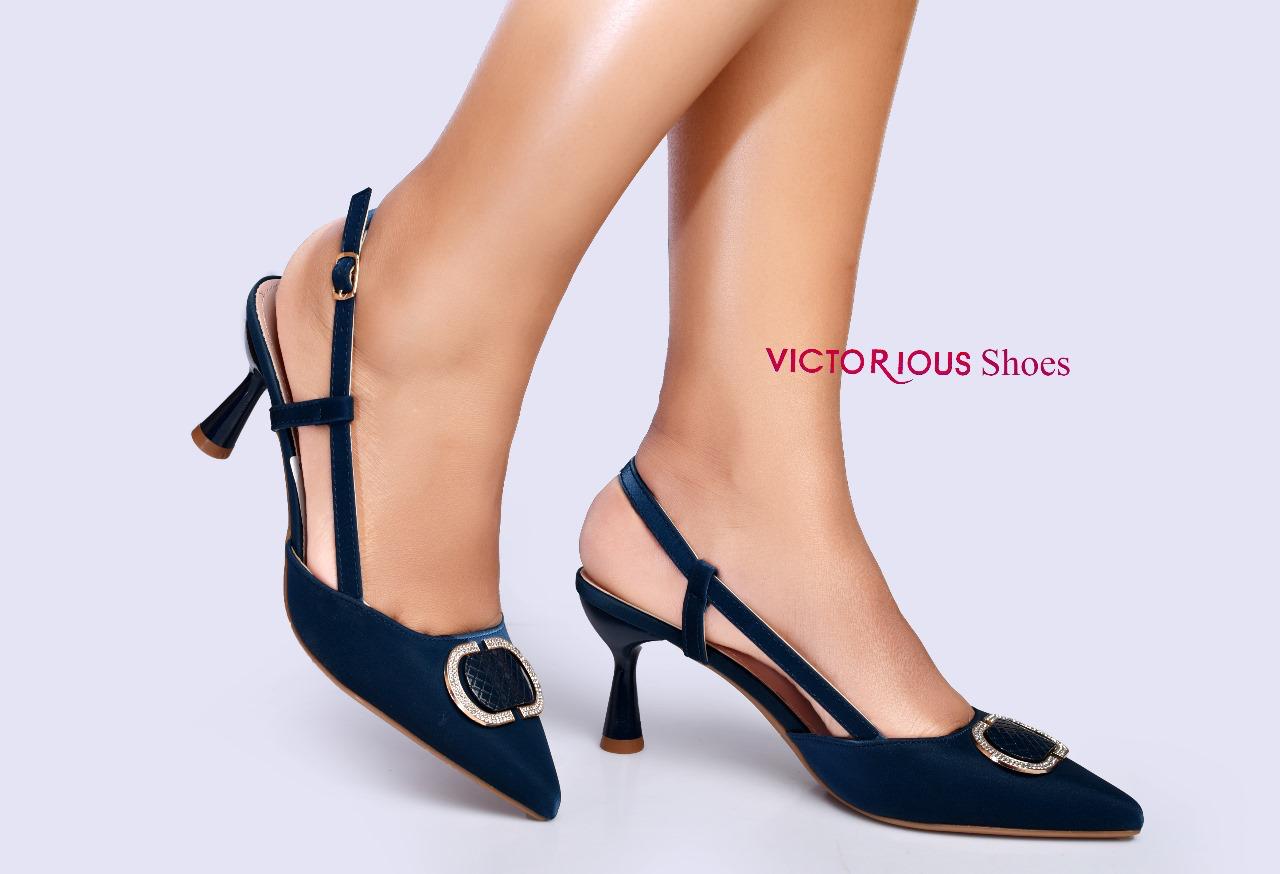 Victorious Women's ⚡🔥block strappy open Heel  Open Toe, Beautifully Sparkling Stiletto Heels, Ideal For Weddings And Other Occasions⚡🔥