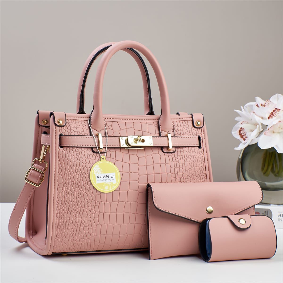 Quality💯 fashion 3 in 1 ladies luxury handbags🔥🔥
