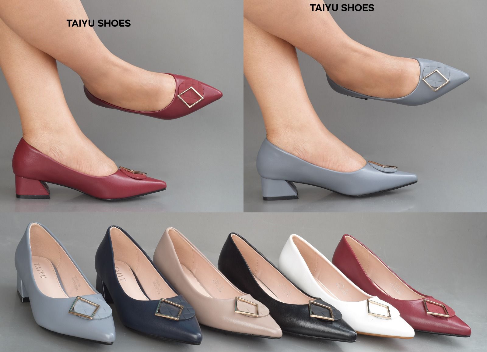High quality Taiyu Turkey fashion LADY'S SHOES 🔥🔥🔥🔥 Quality fashion comfortable women/ladies🔥🔥🔥🔥s Closed classic low block Heel shoes super comfortable for all day long