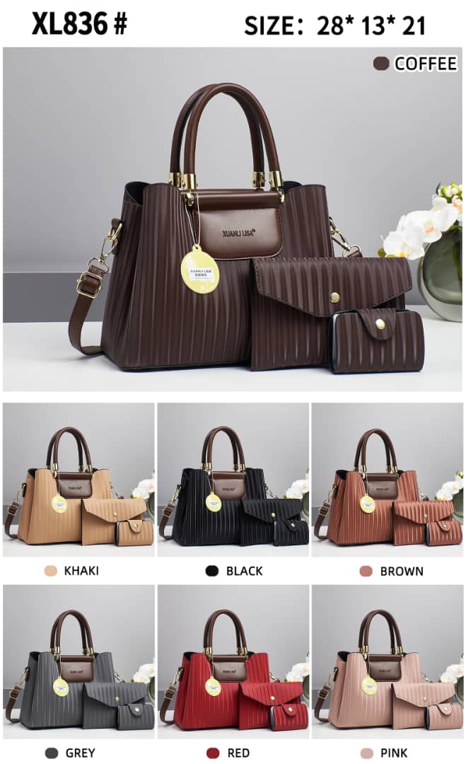 Quality💯 fashion 3 in 1 ladies luxury handbags🔥🔥
