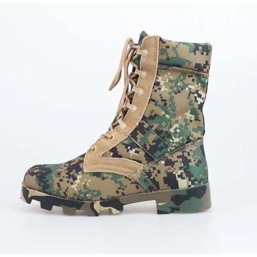 SIWAR BY Néo Artisanal High-top MILITARY Desert COMBAT Leather Men's Boots