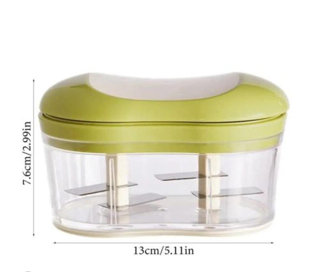 🥕 Manual Push Food Chopper & Garlic Crusher  Fast, Safe & Effortless Kitchen Prep 🔪✨ Say goodbye to slow knife work and hello to quick, even chopping with this manual push food chopper—your everyday