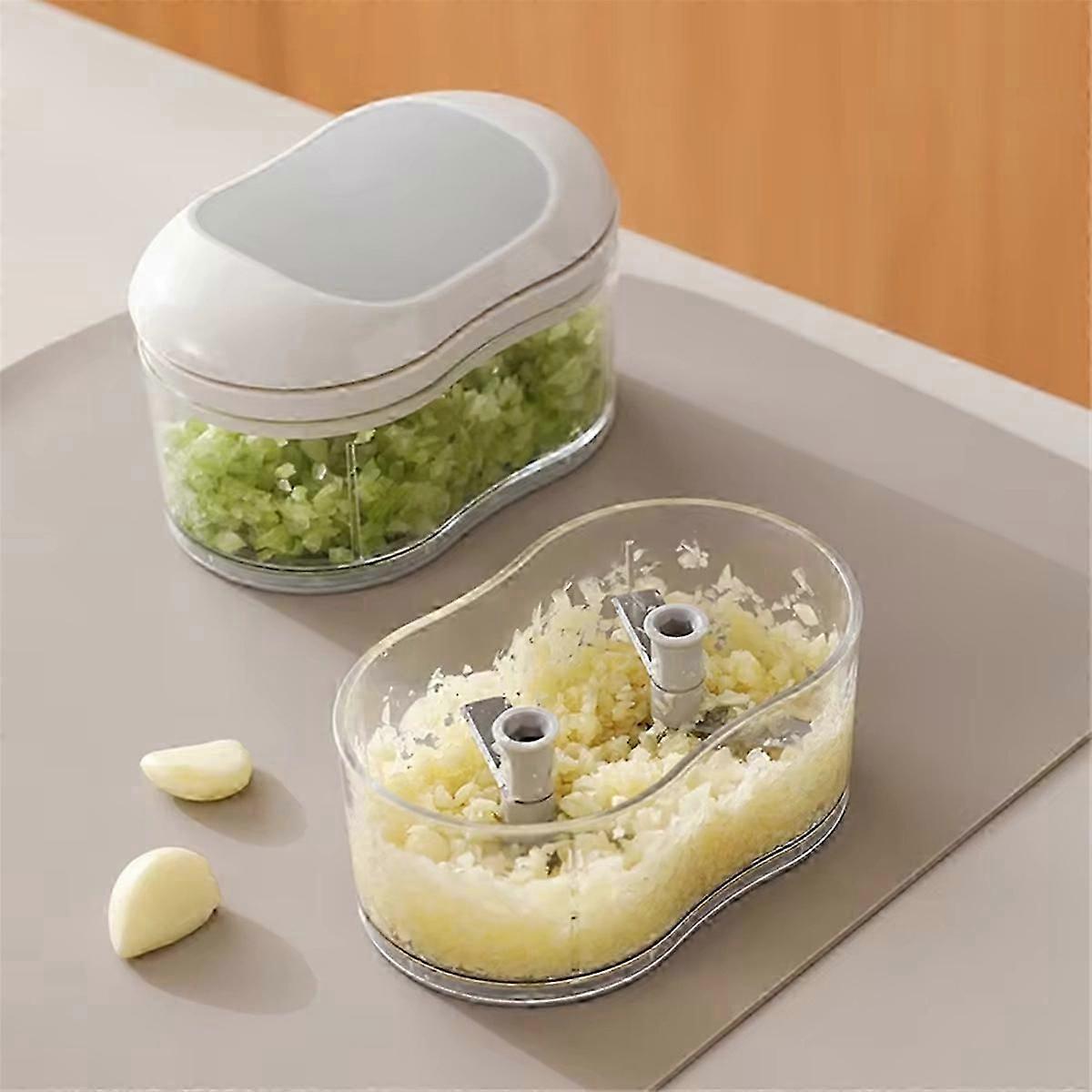 🥕 Manual Push Food Chopper & Garlic Crusher  Fast, Safe & Effortless Kitchen Prep 🔪✨ Say goodbye to slow knife work and hello to quick, even chopping with this manual push food chopper—your everyday