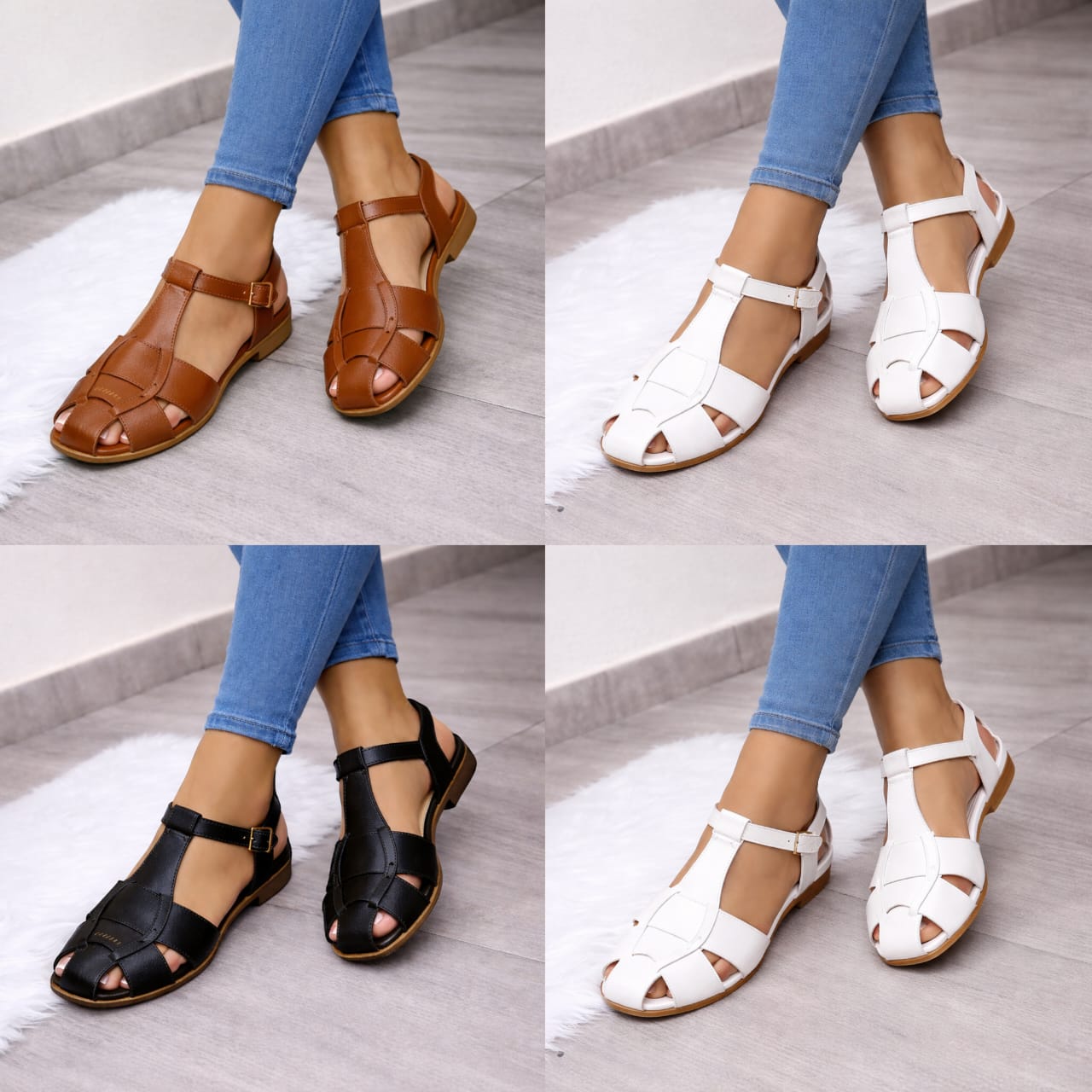 👡 Classic Flat Comfort Sandals 👡Simple • Comfortable • Everyday Wear Step out in style and comfort with these timeless flat sandals – perfect for daily use✨ 👡 Closed Toe Desig