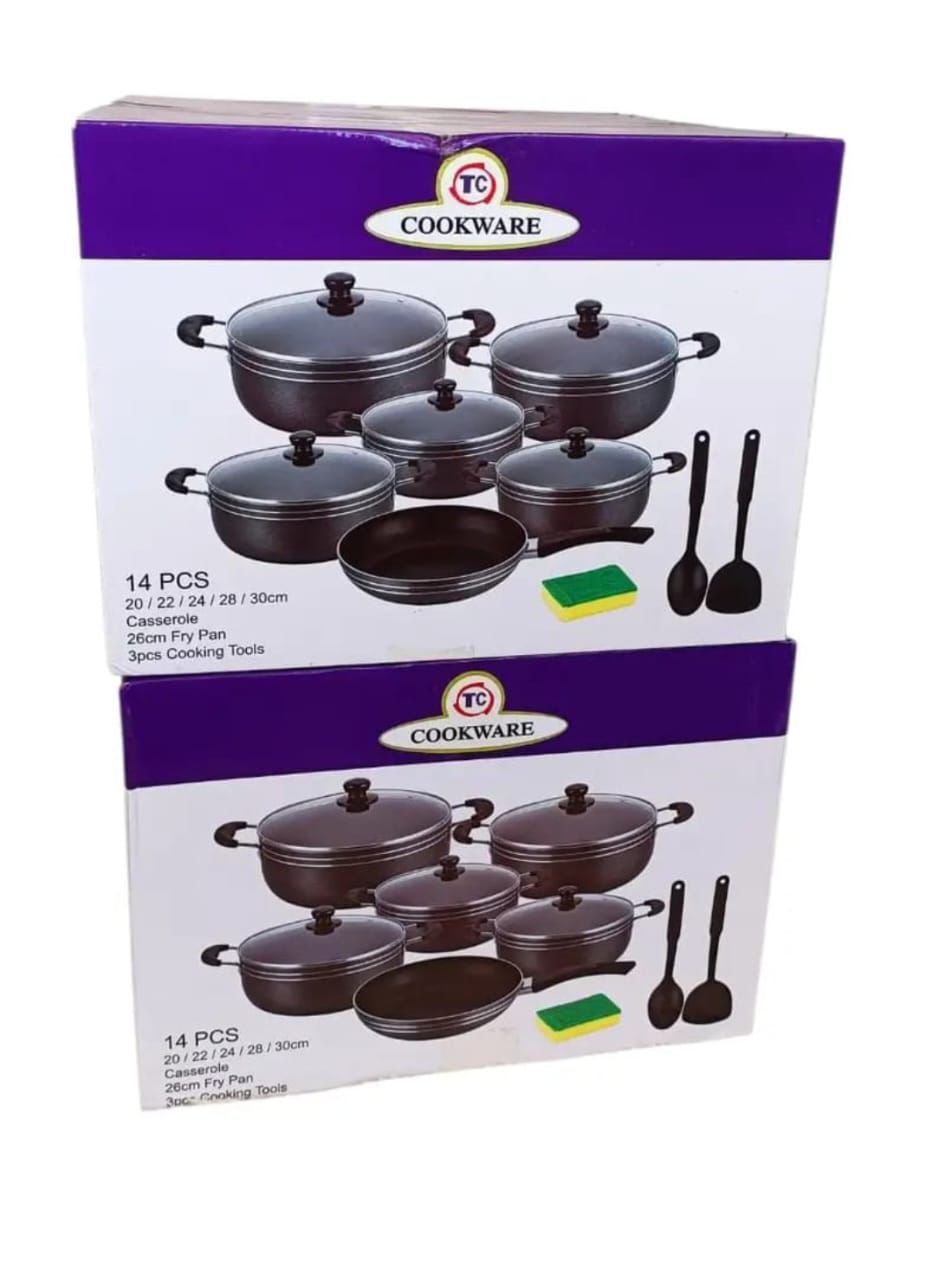 🍲 Original TC 14PCS Nonstick Cookware Set (Sufurias) 🍲 Upgrade your kitchen with the Original TC Nonstick Cookware Set, designed for efficient cooking, durability, and easy cleaning.✨ Set Include